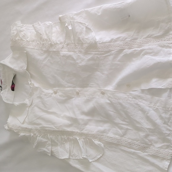 2 piece summer outfit linen cotton shorts and blouse - Picture 5 of 12